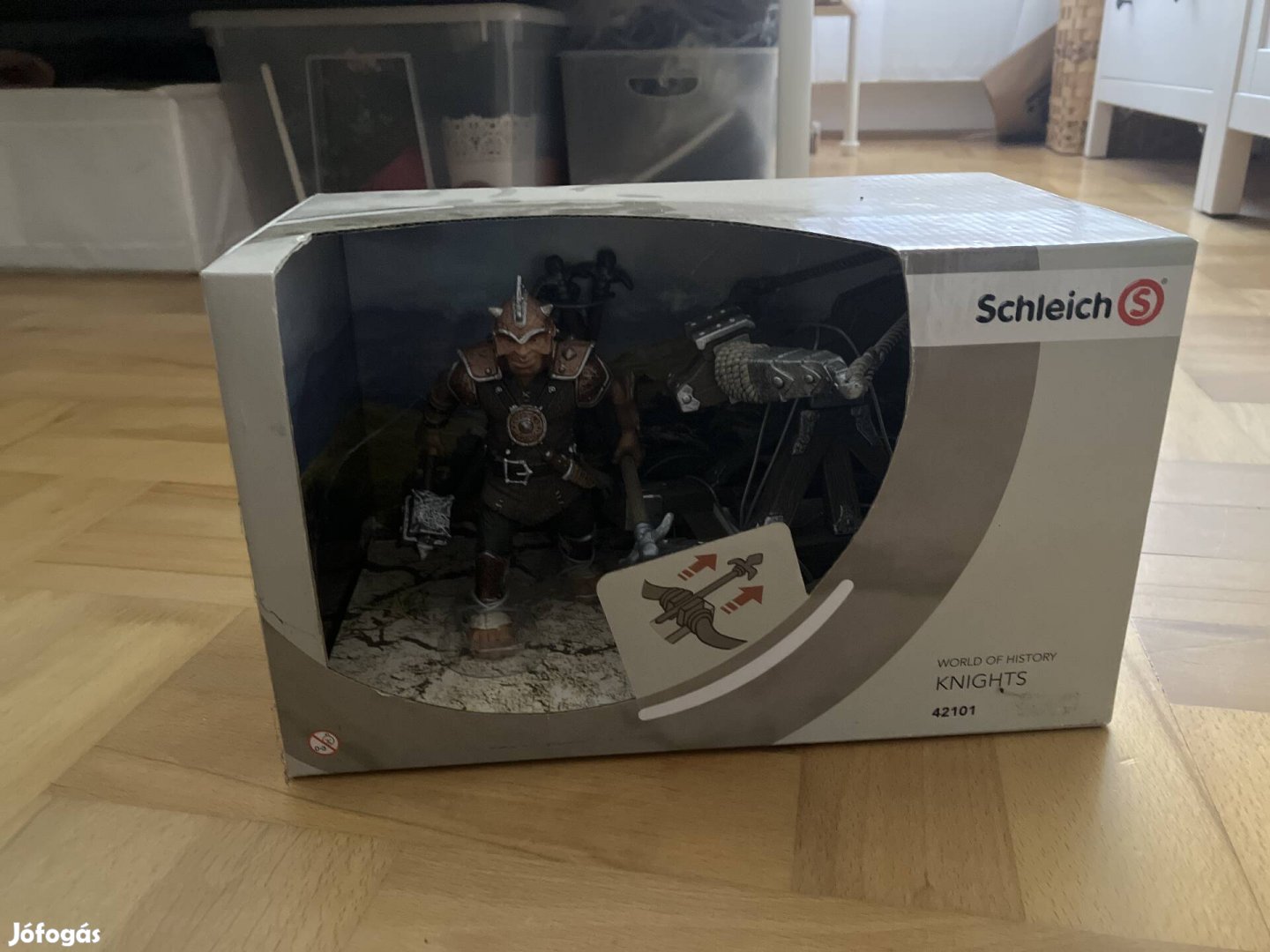 Új, bontatlan schleich 42101 fegyvermester hajítógéppel