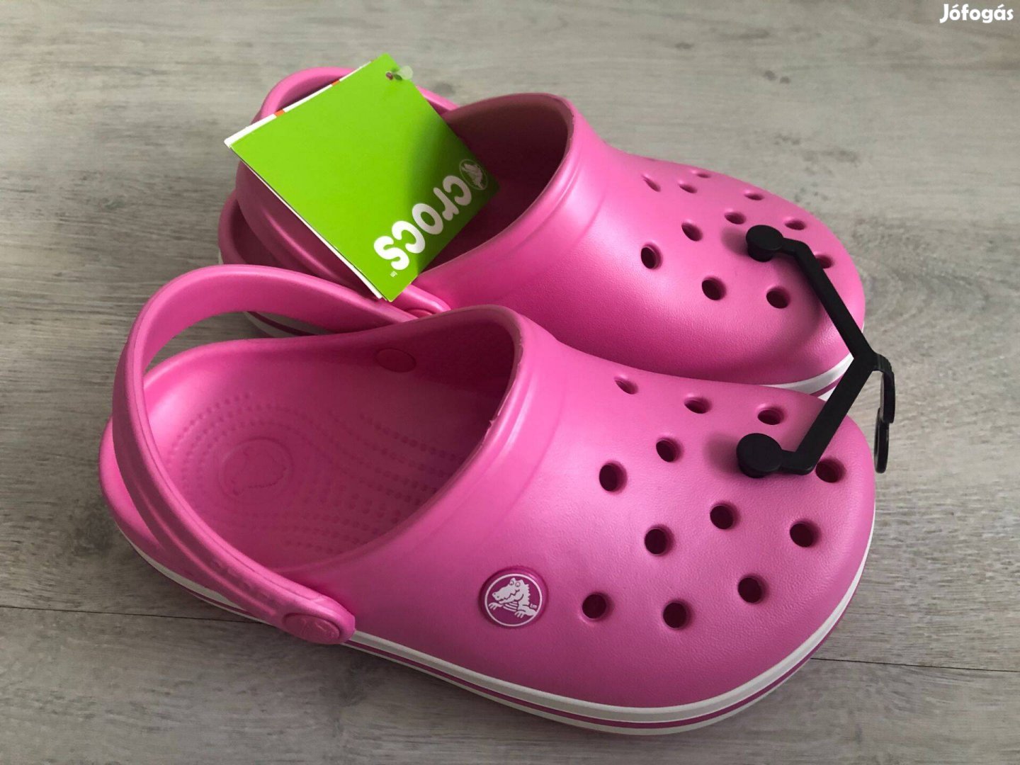 Új, címkés Crocs Pink Crocband Clog papucs - J2, 33-34