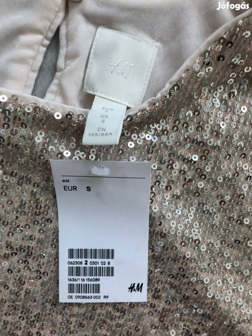 Új, címkés H&M flitteres alkalmi felső - S méret