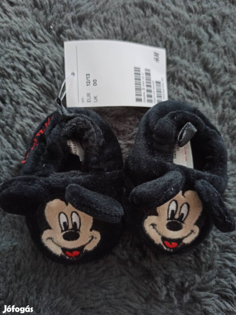 Új, címkés, H&M 12/13 méretű Mickeys kiscipő