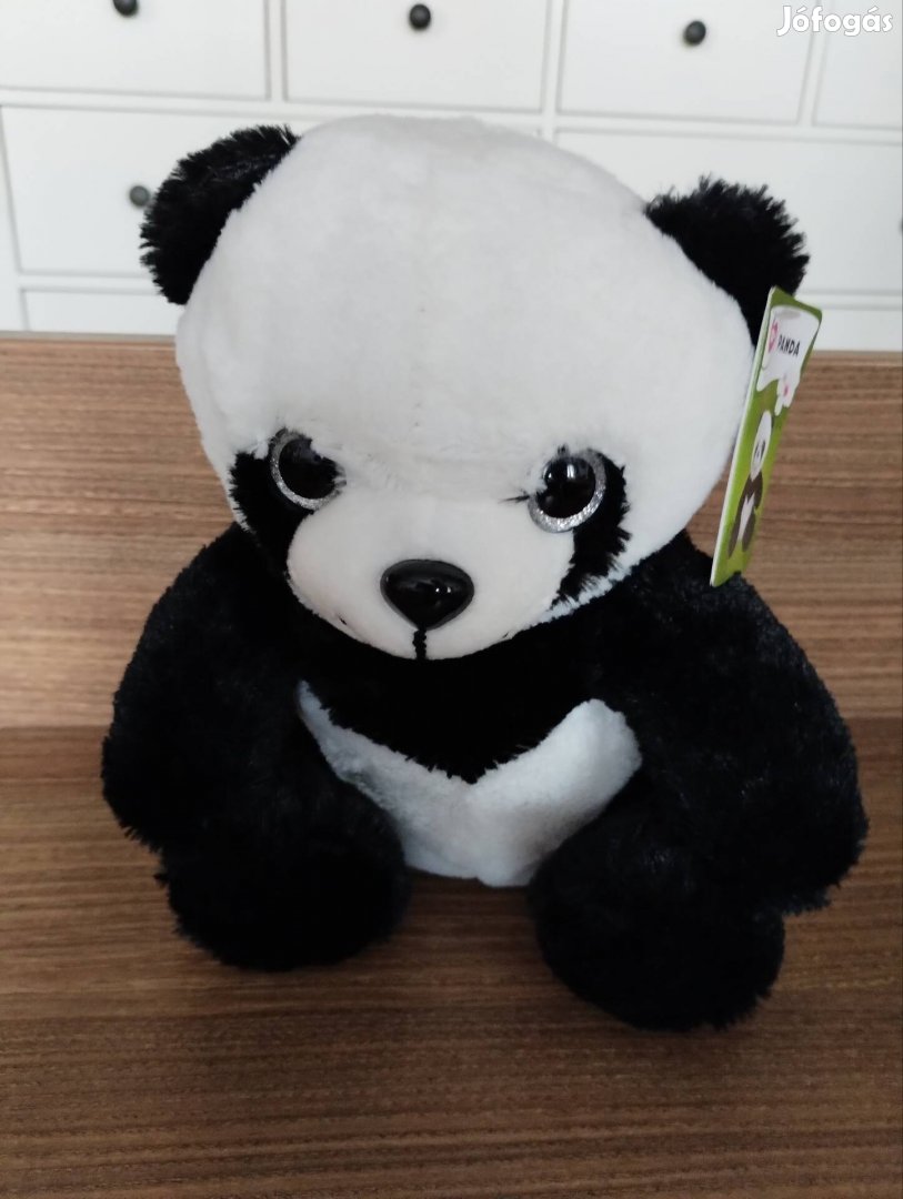 Új, címkés plüss panda maci 