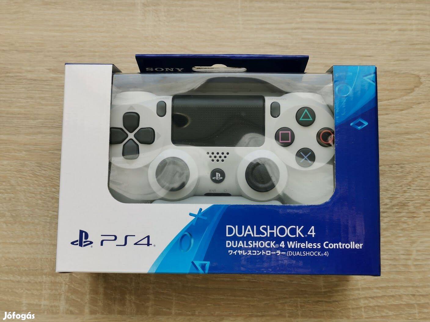 Új, dobozos Playstation 4 limitált fehér PS4 kontroller kar konzol