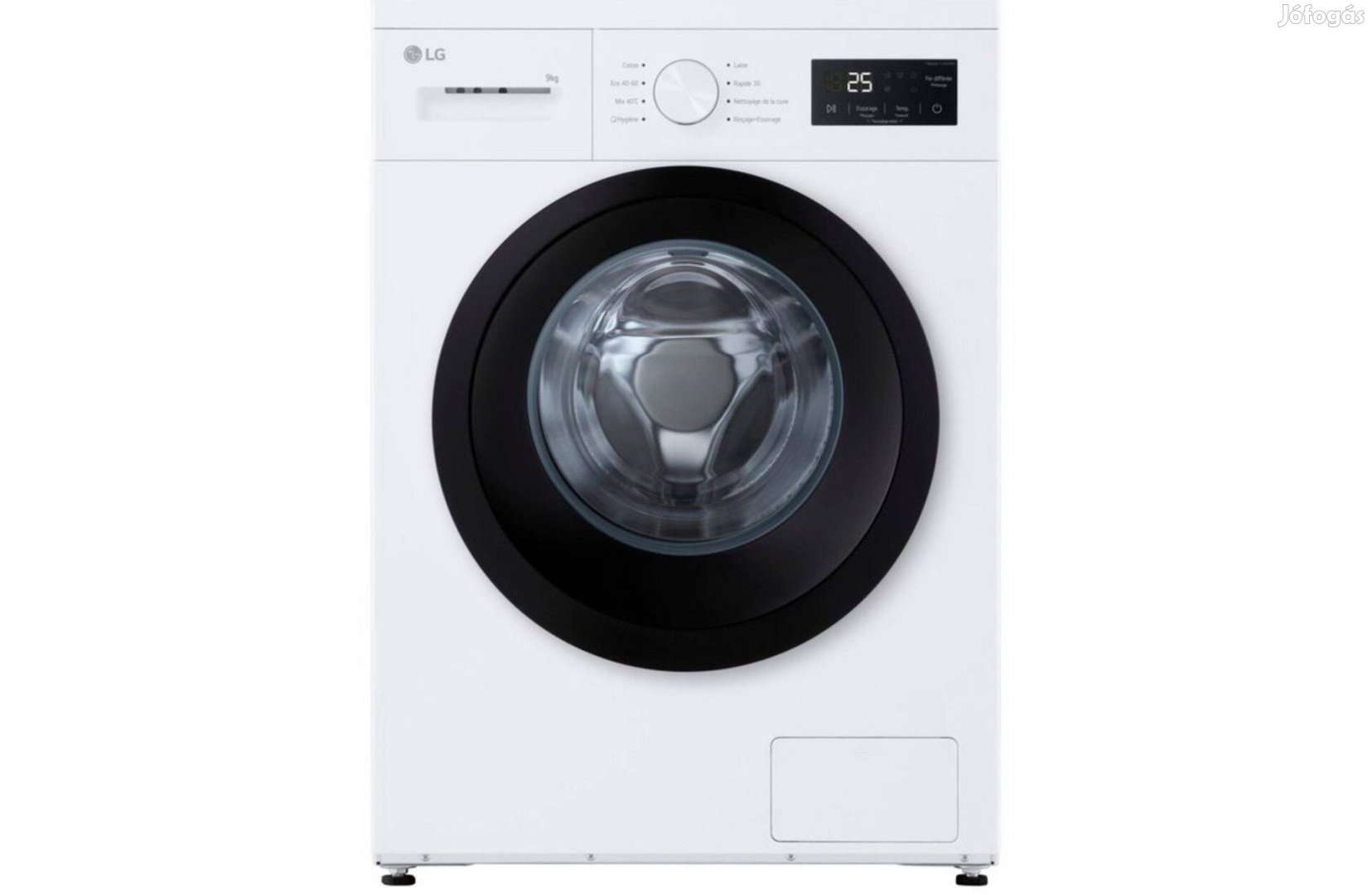 Új, elöltöltős mosógép gőzprogrammal, 9 kg, 1400f/p, A energia, LG