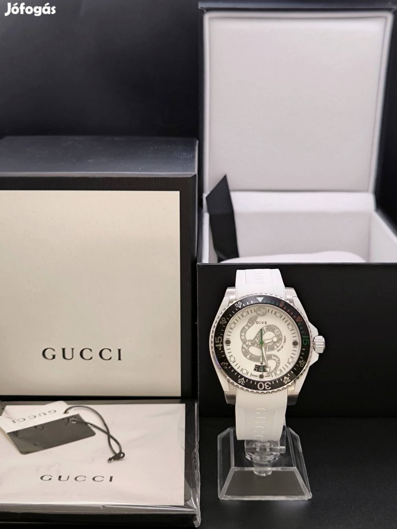 Új, eredeti Gucci Dive YA1363330 óra, karóra, Bp.