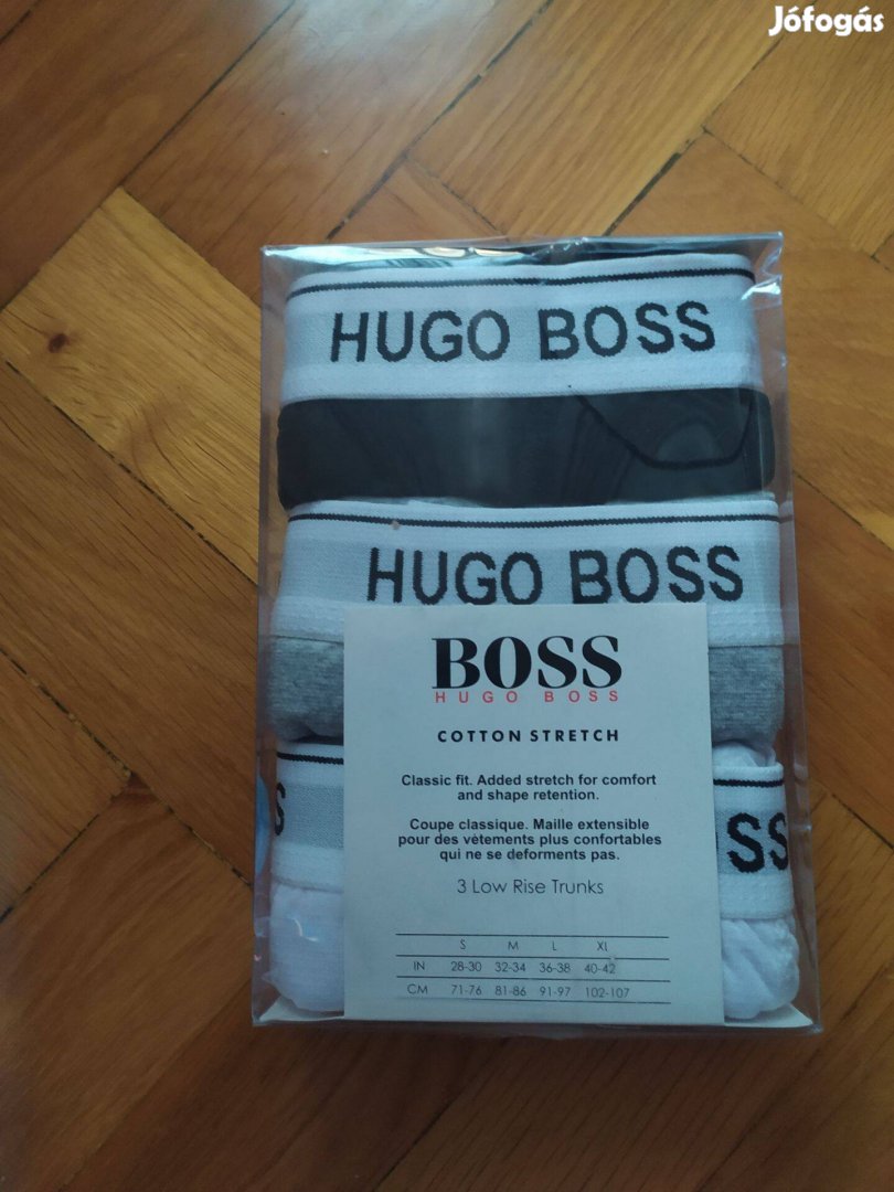 Új, eredeti, bontatlan doboz Hugo Boss boxer (3 db)