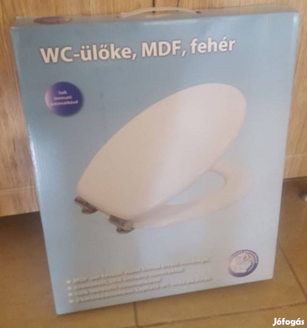 Új, fehér lecsapódás gátló wc ülőke Akció %%