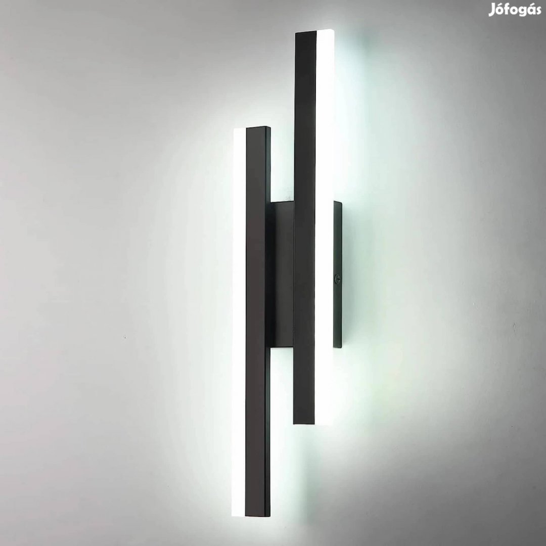 Új, fekete fali led lámpa eladó
