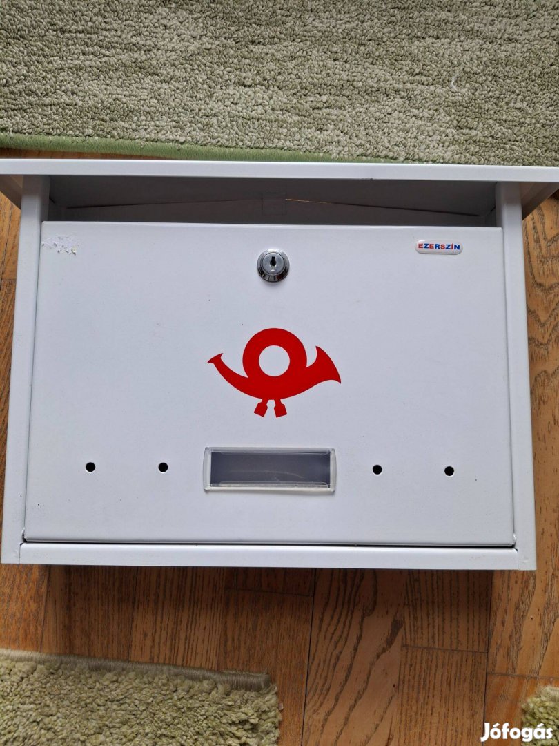 Új, kültéri szép, fehér postaláda eladó