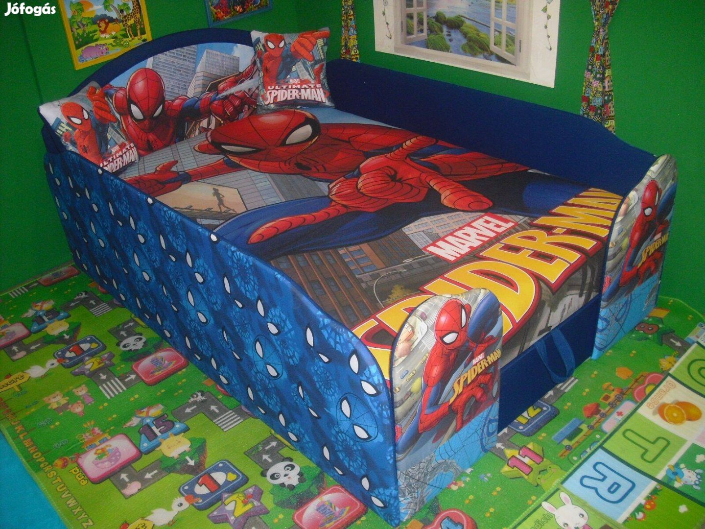 Új! leesésgátlós francia gyerekágy!