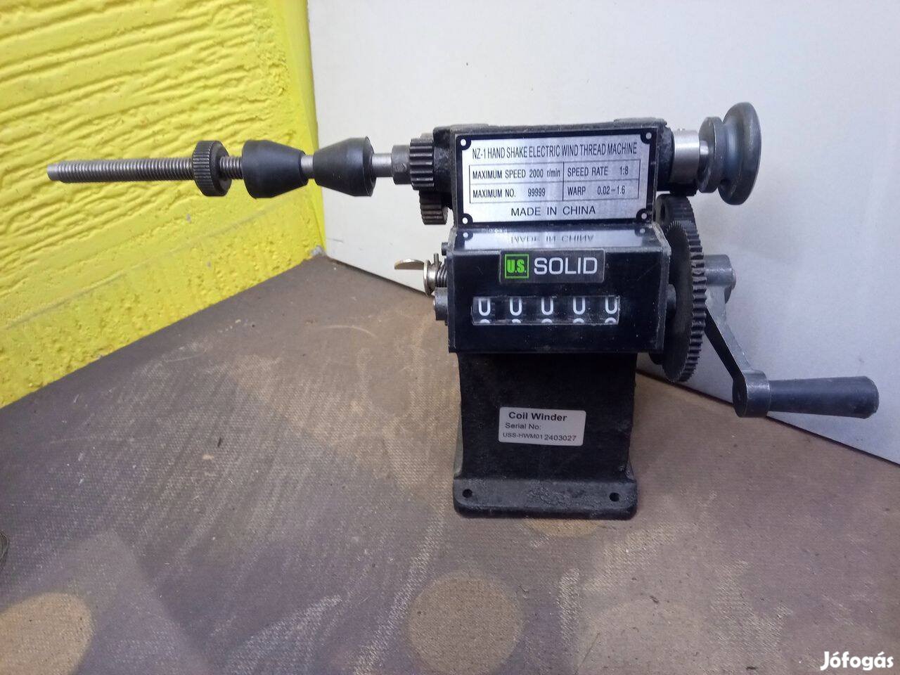 Új, mechanikus tekercselő gép