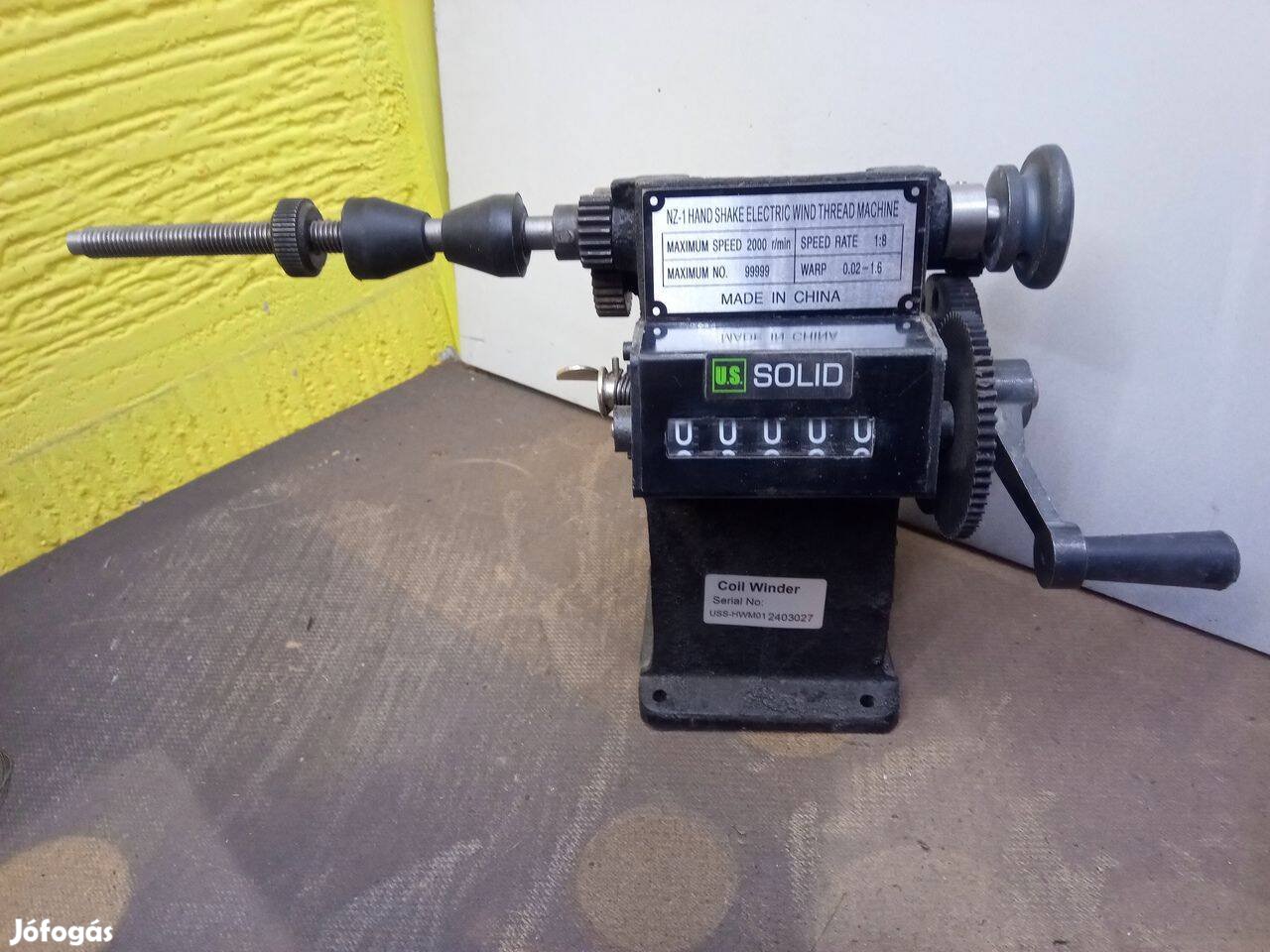 Új, mechanikus tekercselő gép