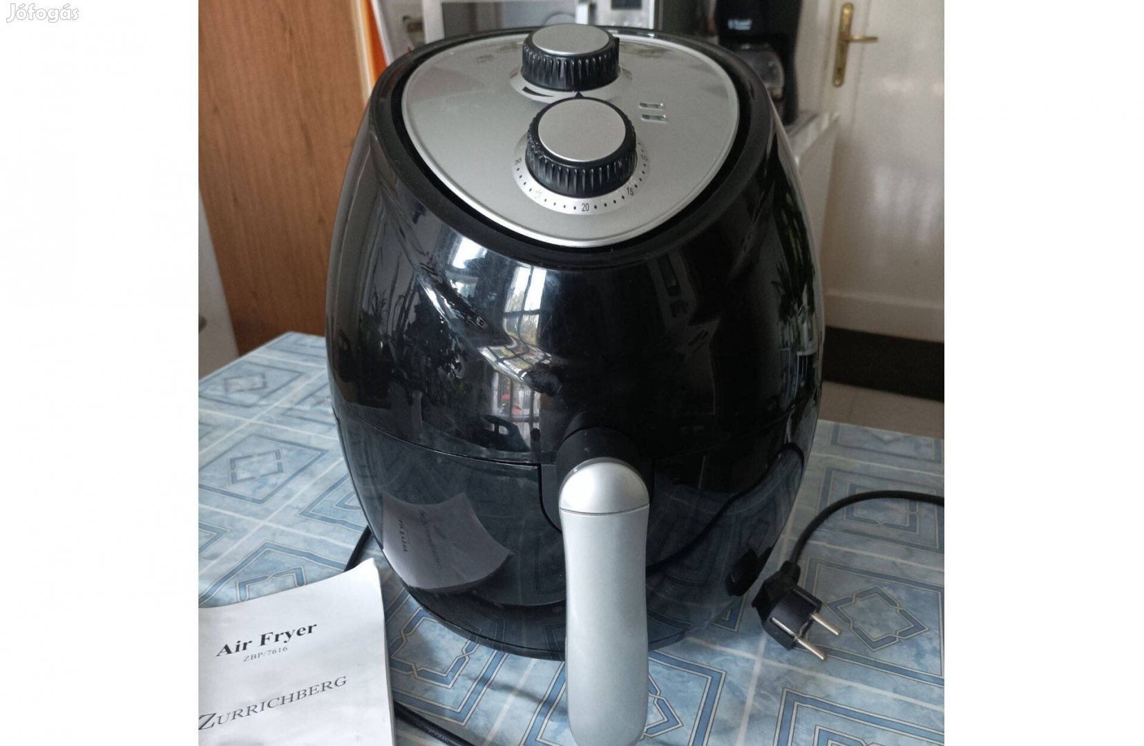 Új, nagy Zurrichberg forrólevegős fritőz, Air Fryer 3.6L 13999 XVII