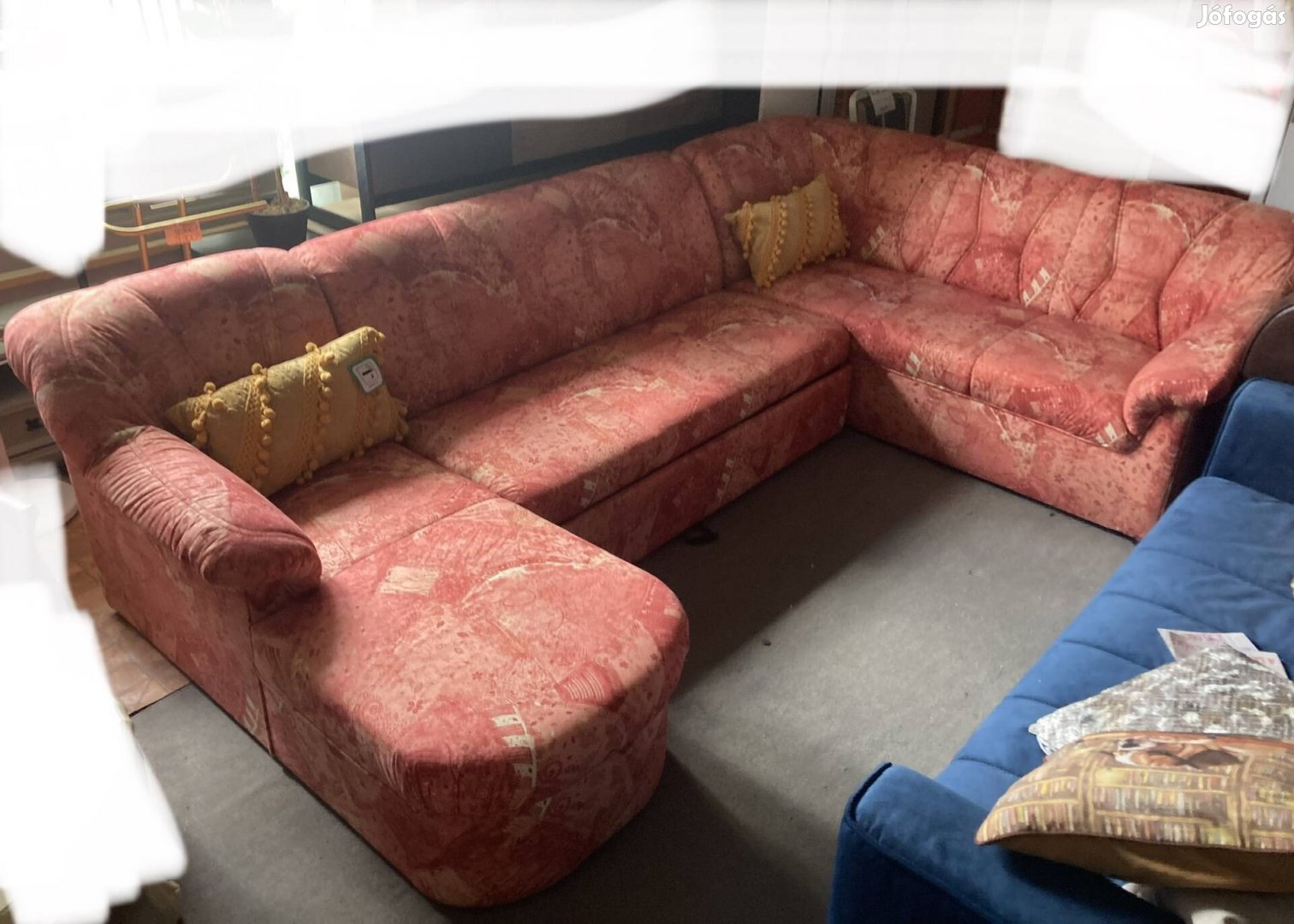 Új, német, ágyazható U alakú kanapé