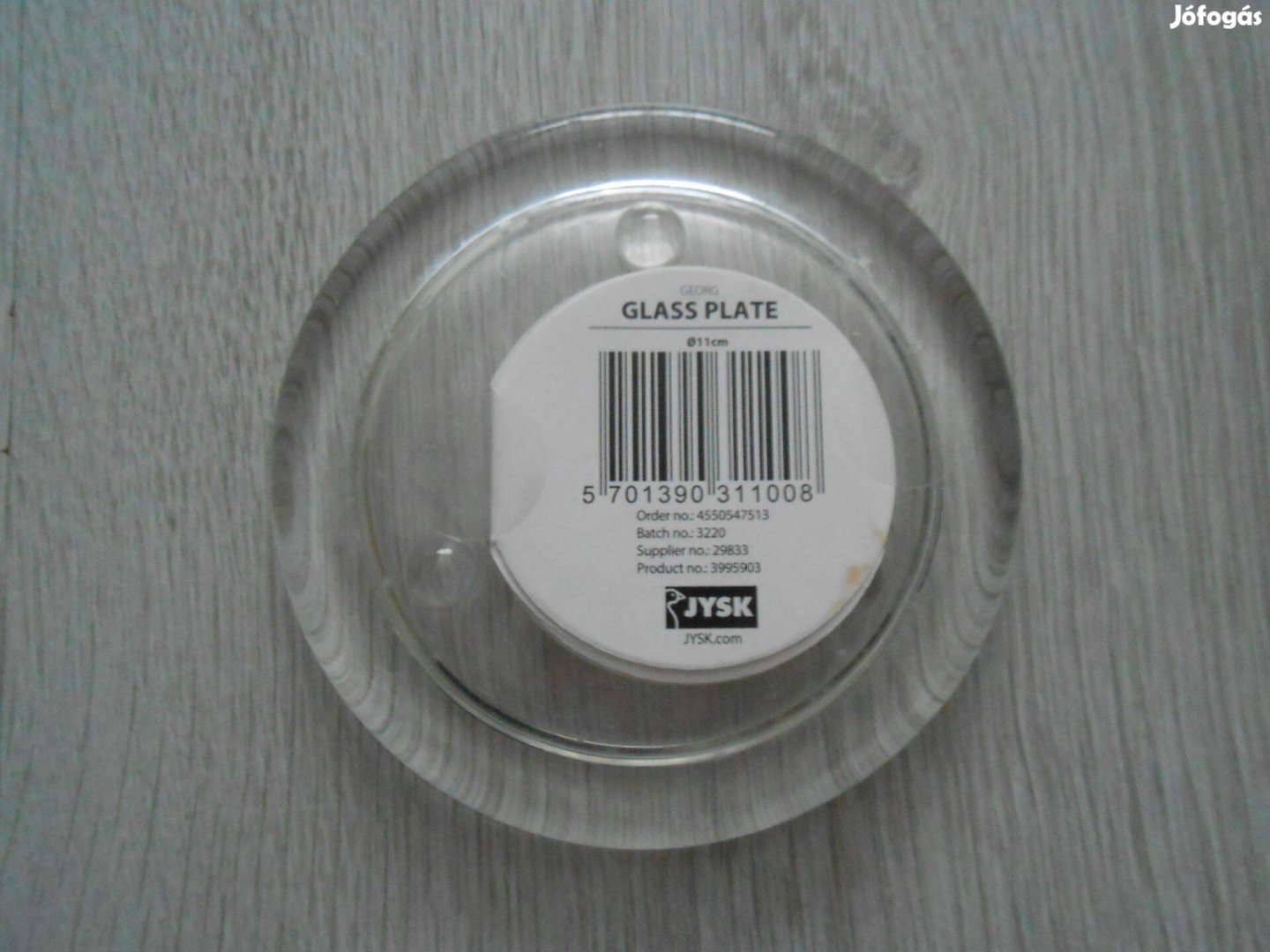 Új, sosem használt Jysk üveg talp alj, gyertyatartó
