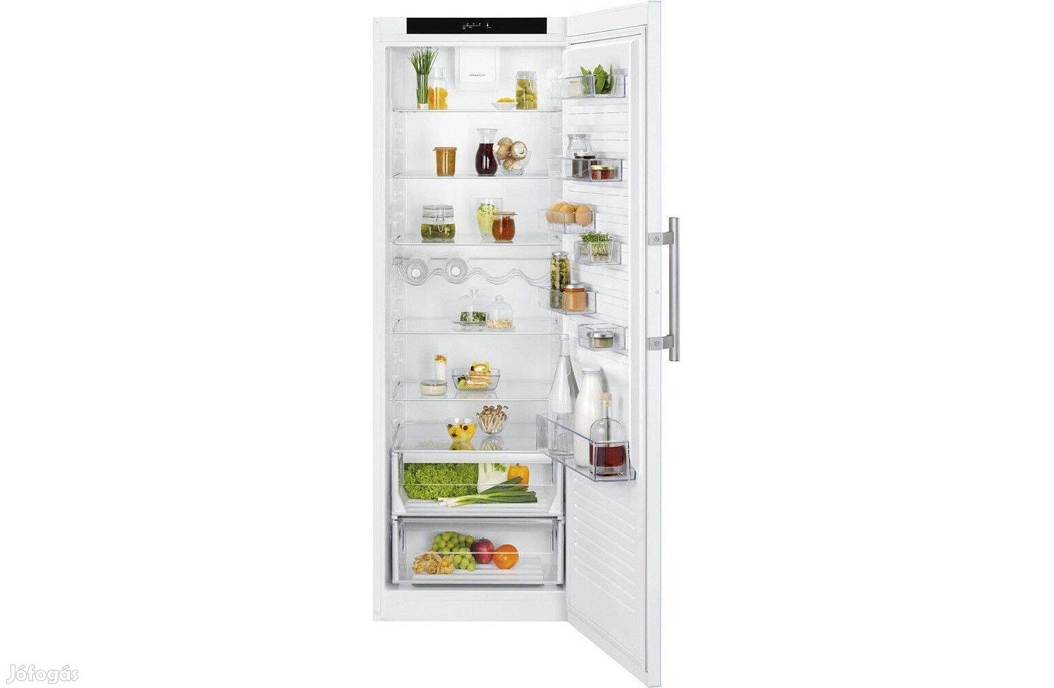 Új, szabadon álló hűtőszekrény, inox, 357 liter, 175cm, Electrolux