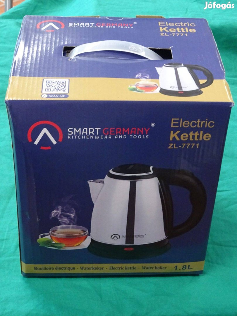 Új! vízforraló Kettle ZL-7771 1,8L dobozában