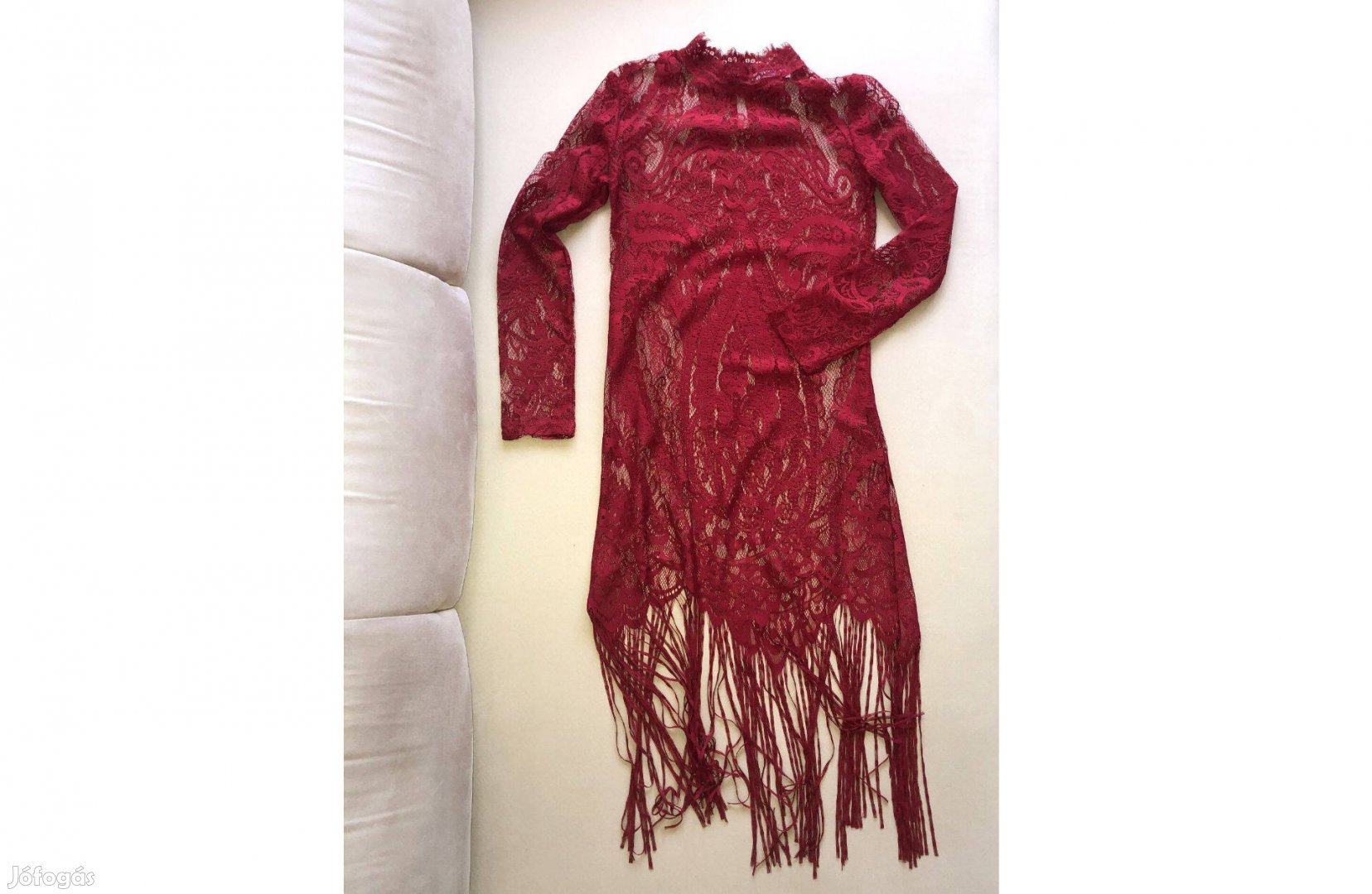 Új, vörös Gatsby party ruha XS-re