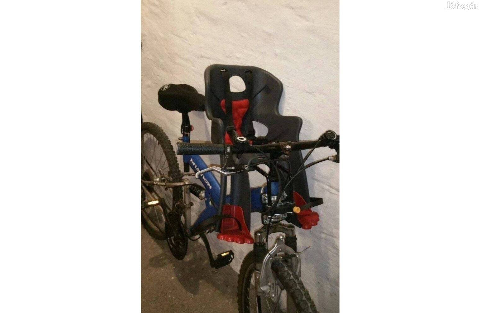 Új állapot! Adapter + Kerékpáros gyerekülés előre vagy hátra is jó!
