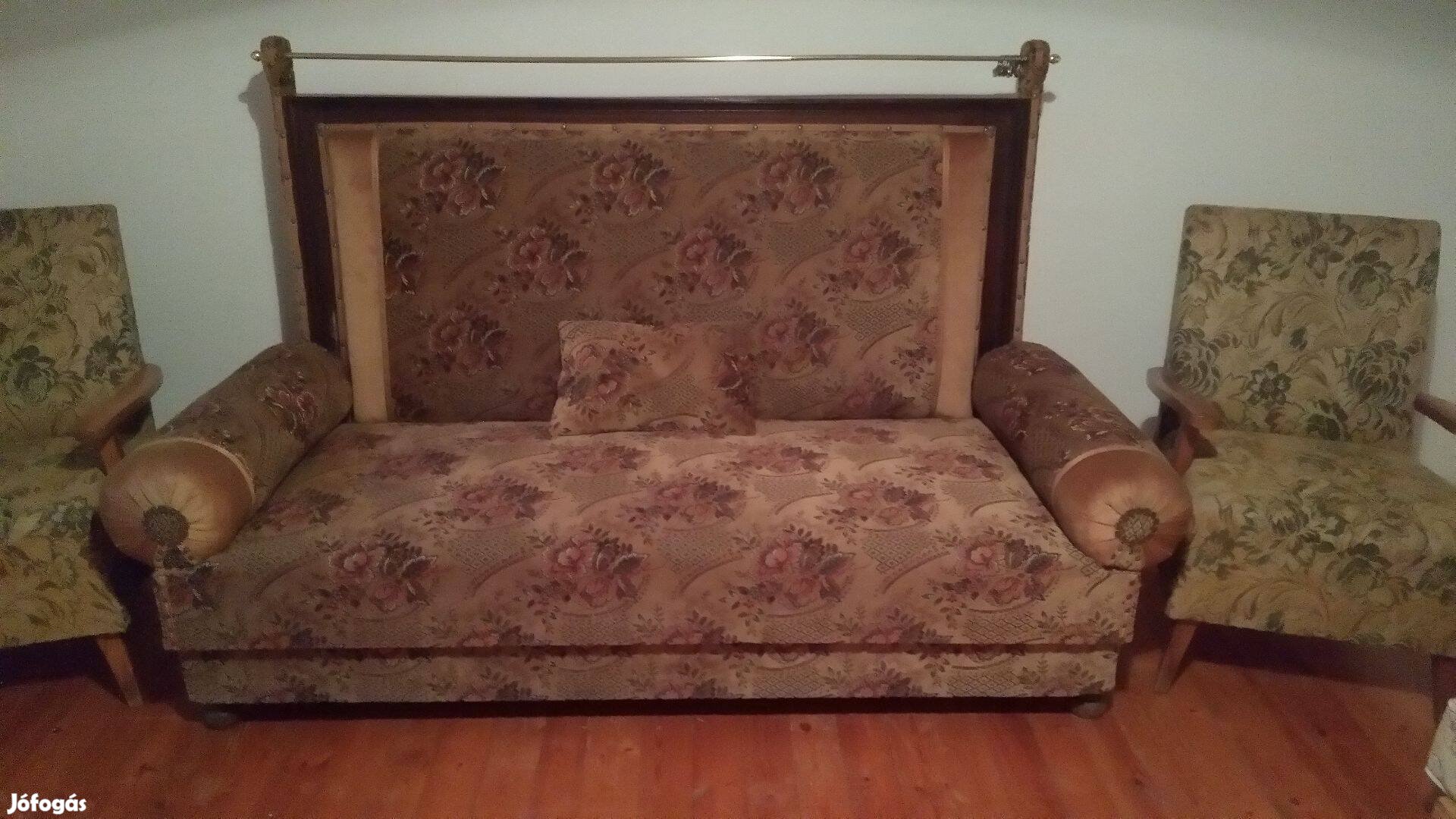 Új állapotban Ónémet kanapé + 2 db fotel