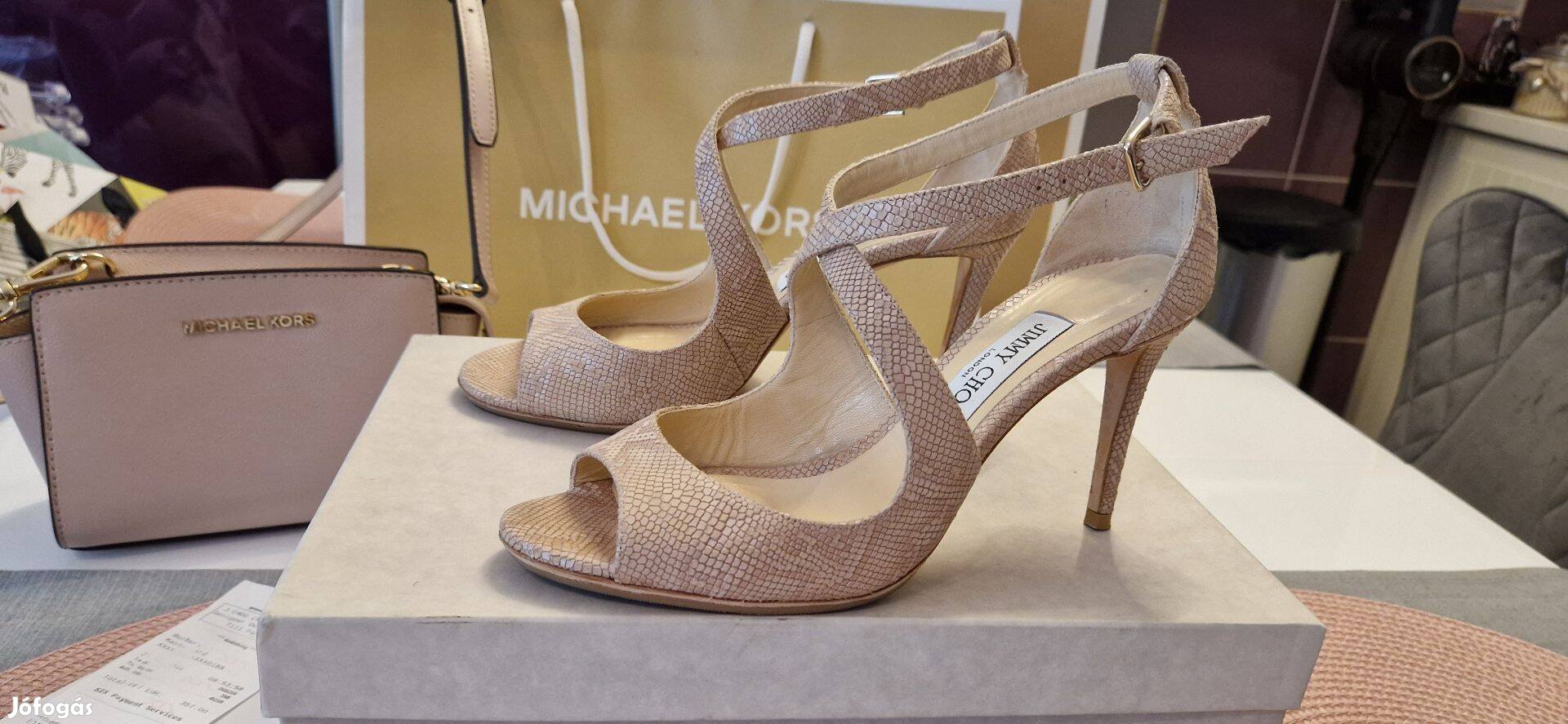 Új állapotú Jimmy Choo Magassarkú Szandál 38,5-es méret