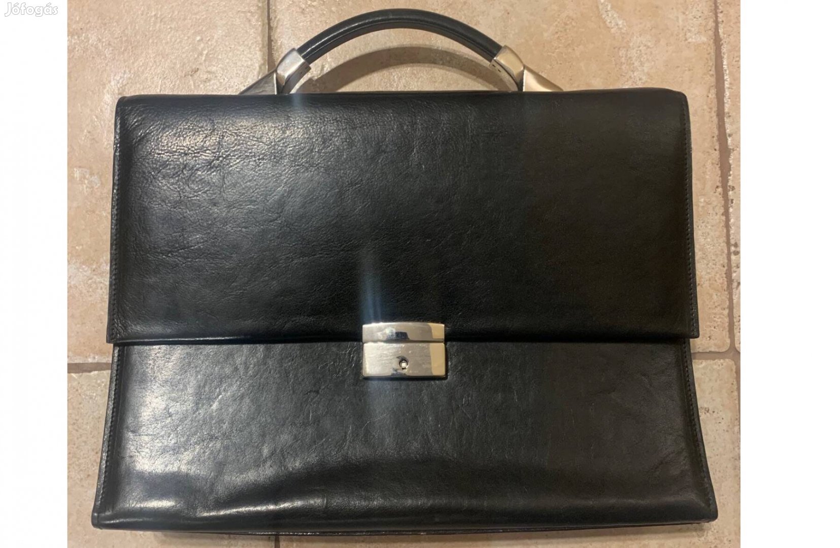 Új állapotú kisebb méretű bőr aktatáska!