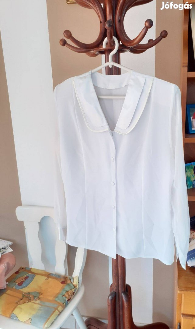 Új állapotú selyem muszlin női blúz felszolgálóknak