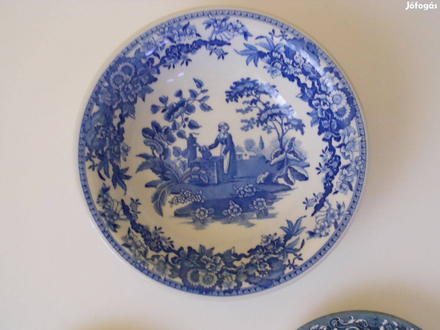 Új angol kék porcelán The Spode Blue room Collection Georgian series