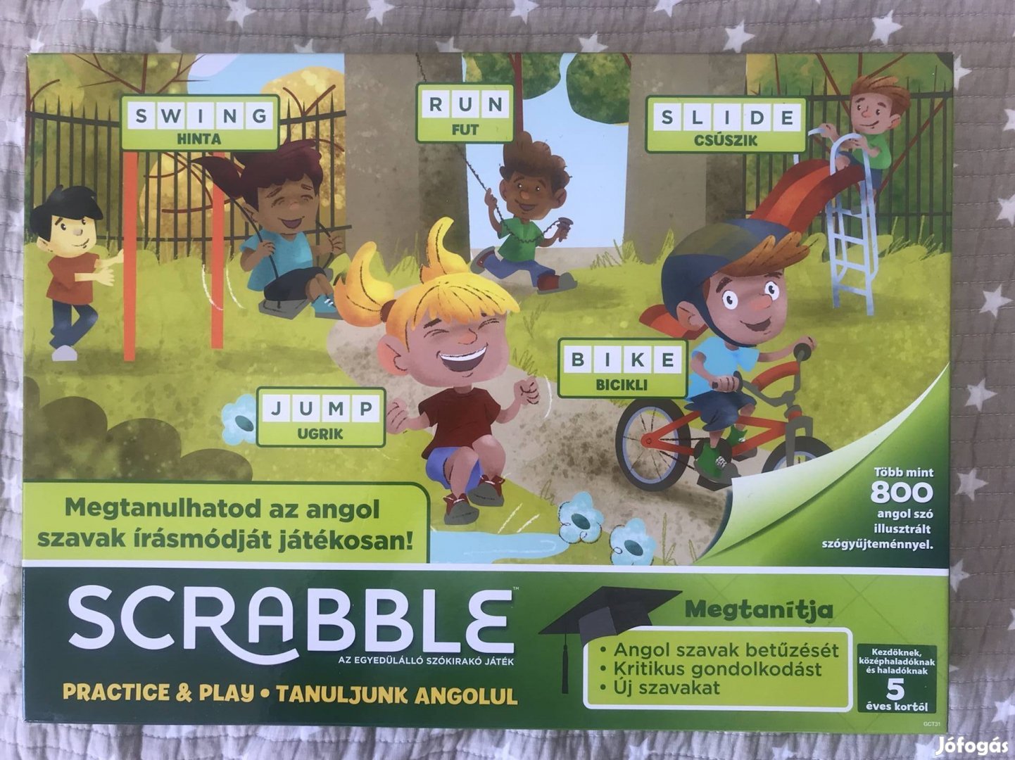 Új angol nyelvű Scrabble társas