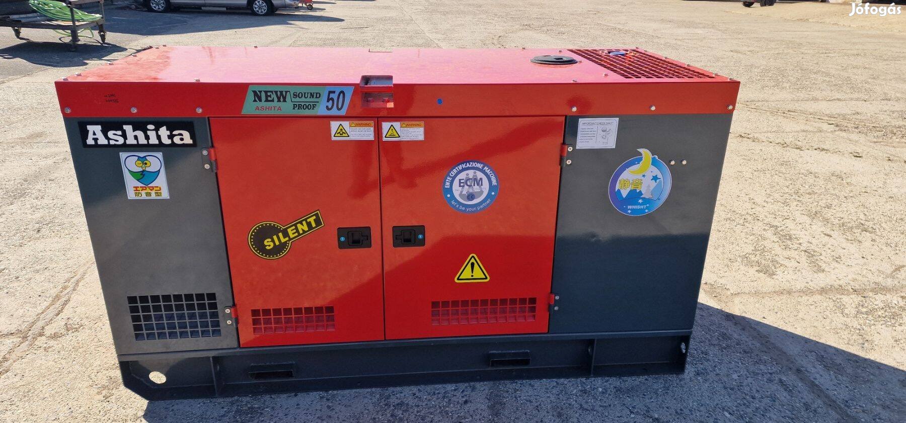 Új áramfejlesztő generátor 50kW eladó. Nulla üzemórával
