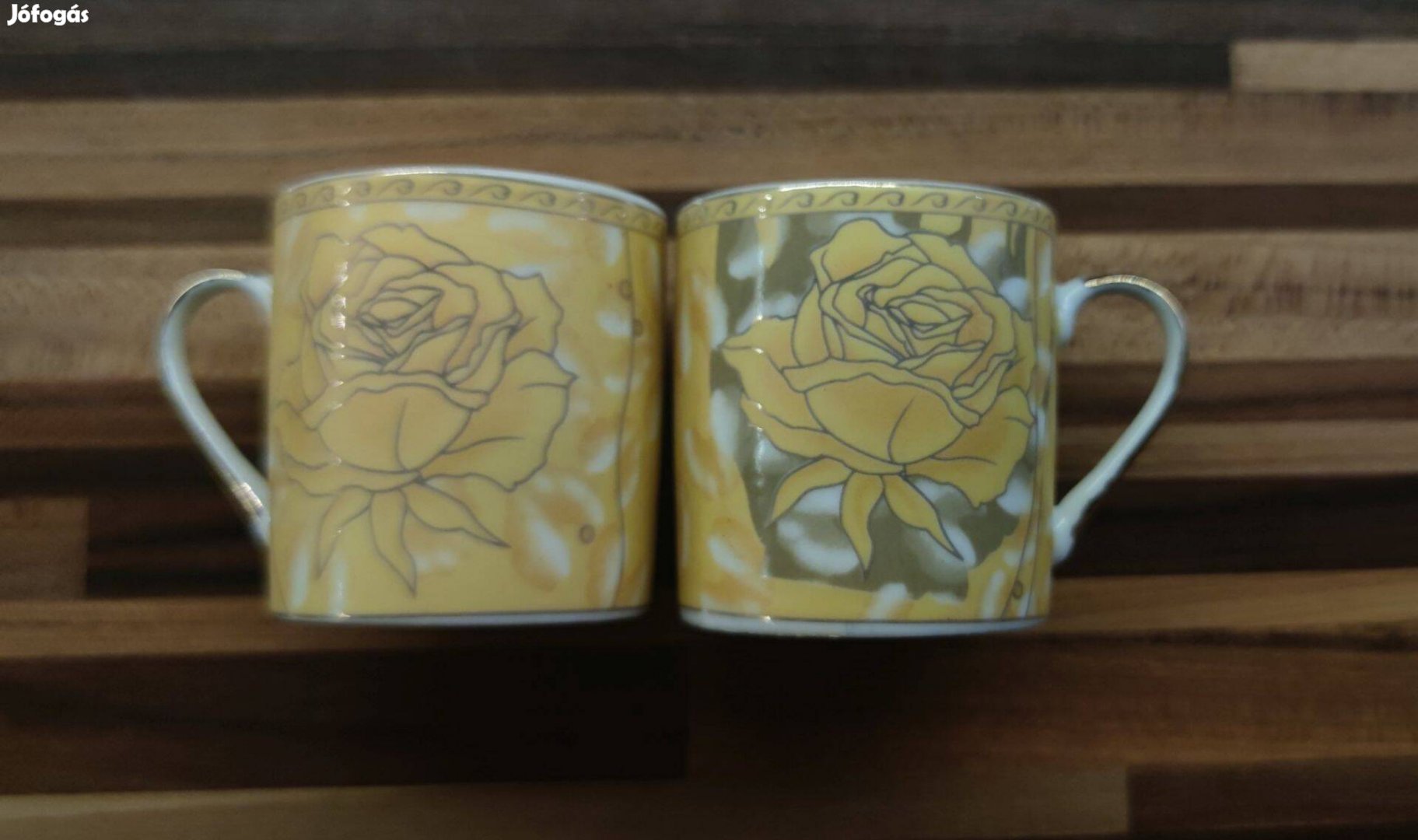 Új aranyozott 8db-os porcelán kávés készlet, 5 csillagos Royal bontatl