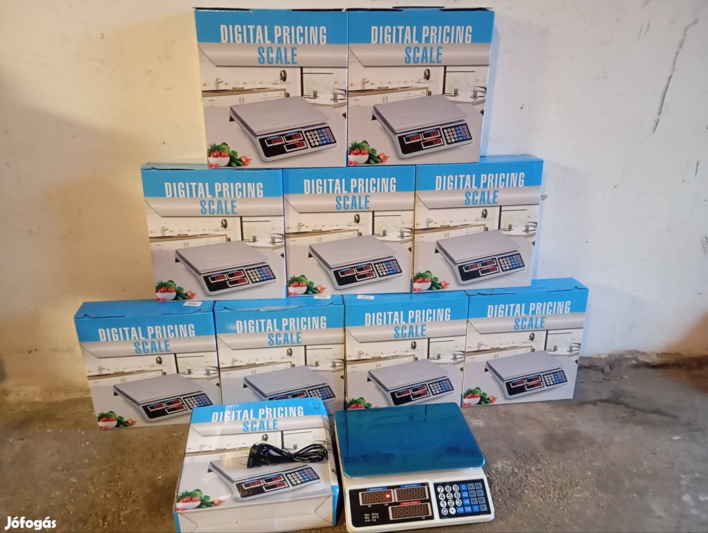 Új asztali mérleg 40 kg-ig digitális árszorzós