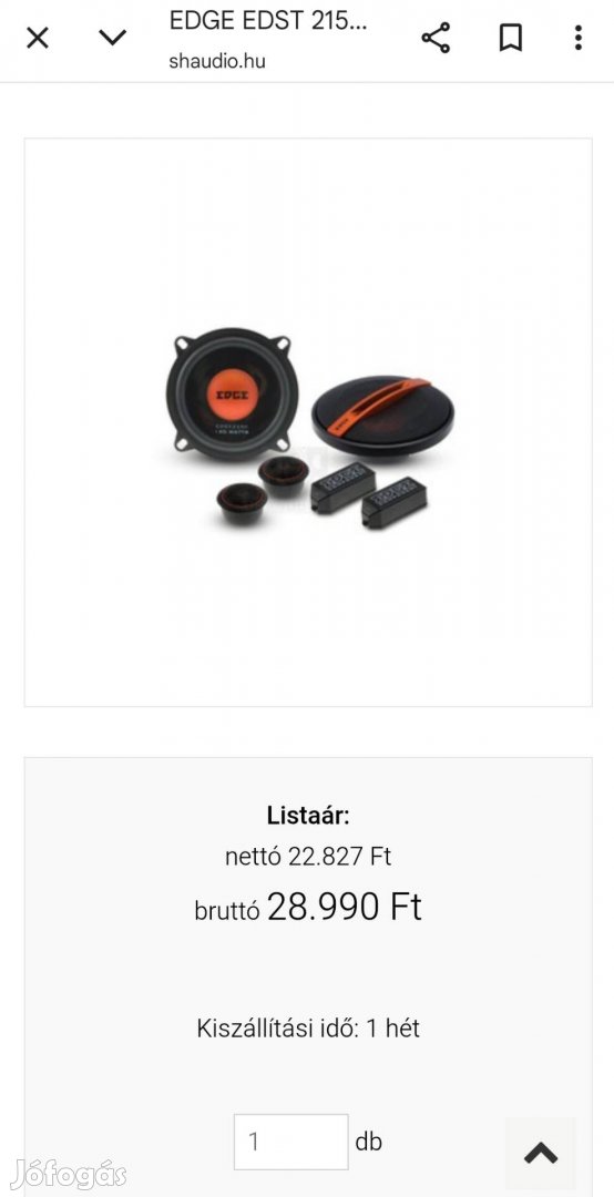 Új autó hangszóró 120 Watt