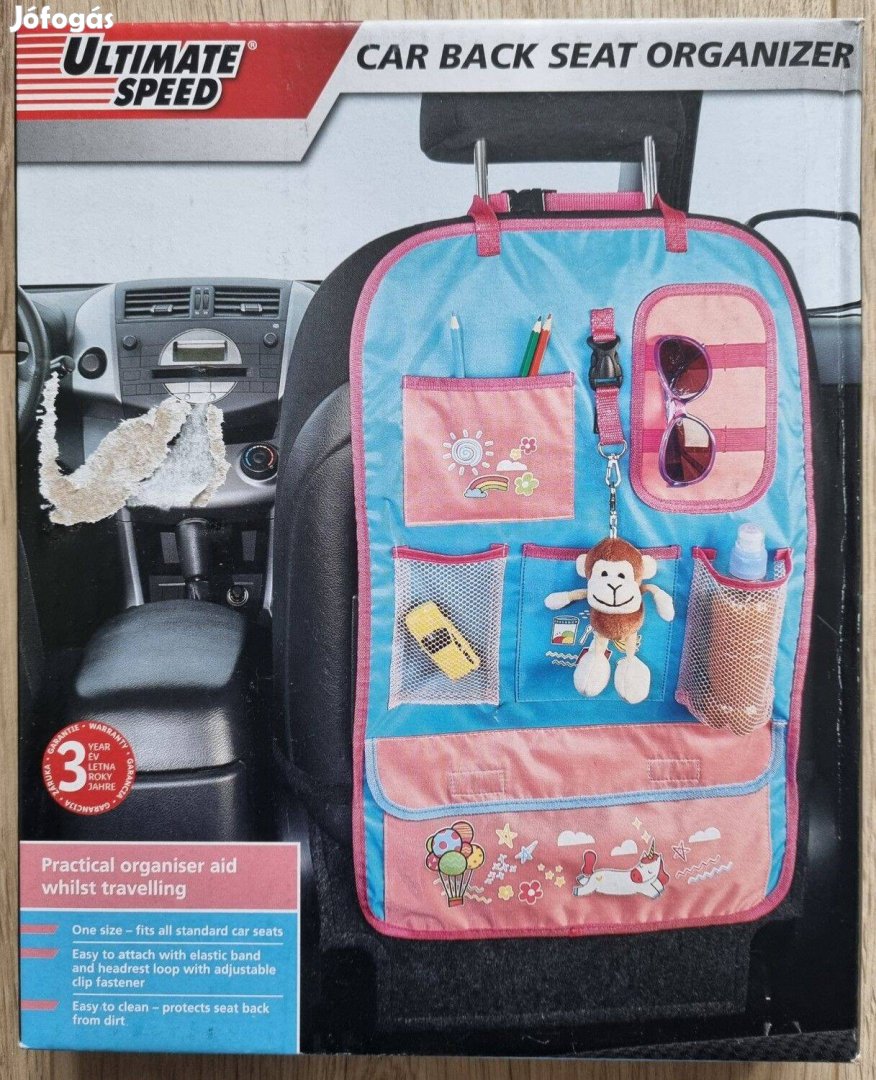 Új autós ülés tároló rendező - eredeti csomagolás