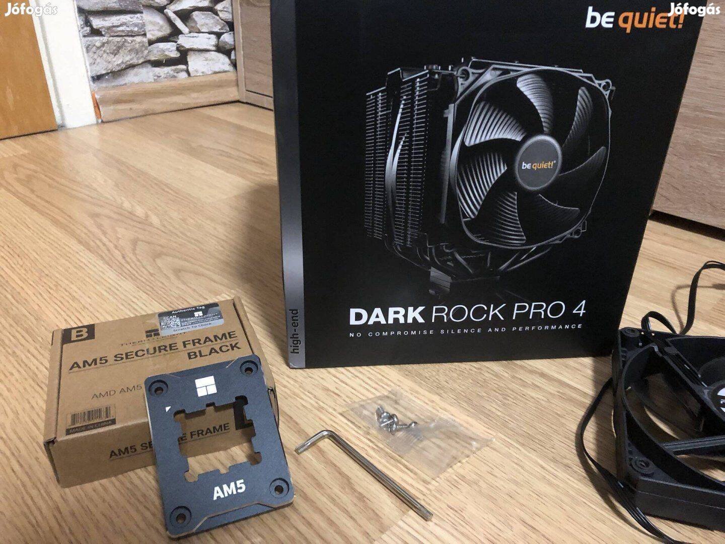 Új be quiet! Dark Rock Pro 4 (BK022) + 2db phanteks 120mm fan eladó !