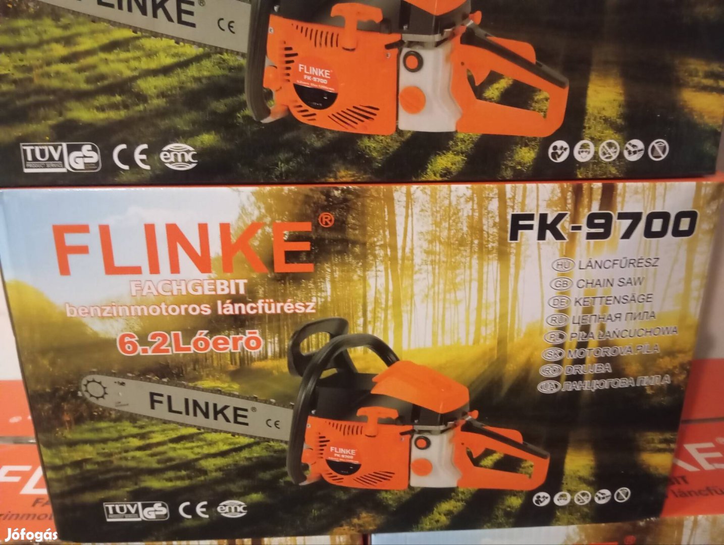 Új benzines láncfűrész erős motorral 40 cm lappal