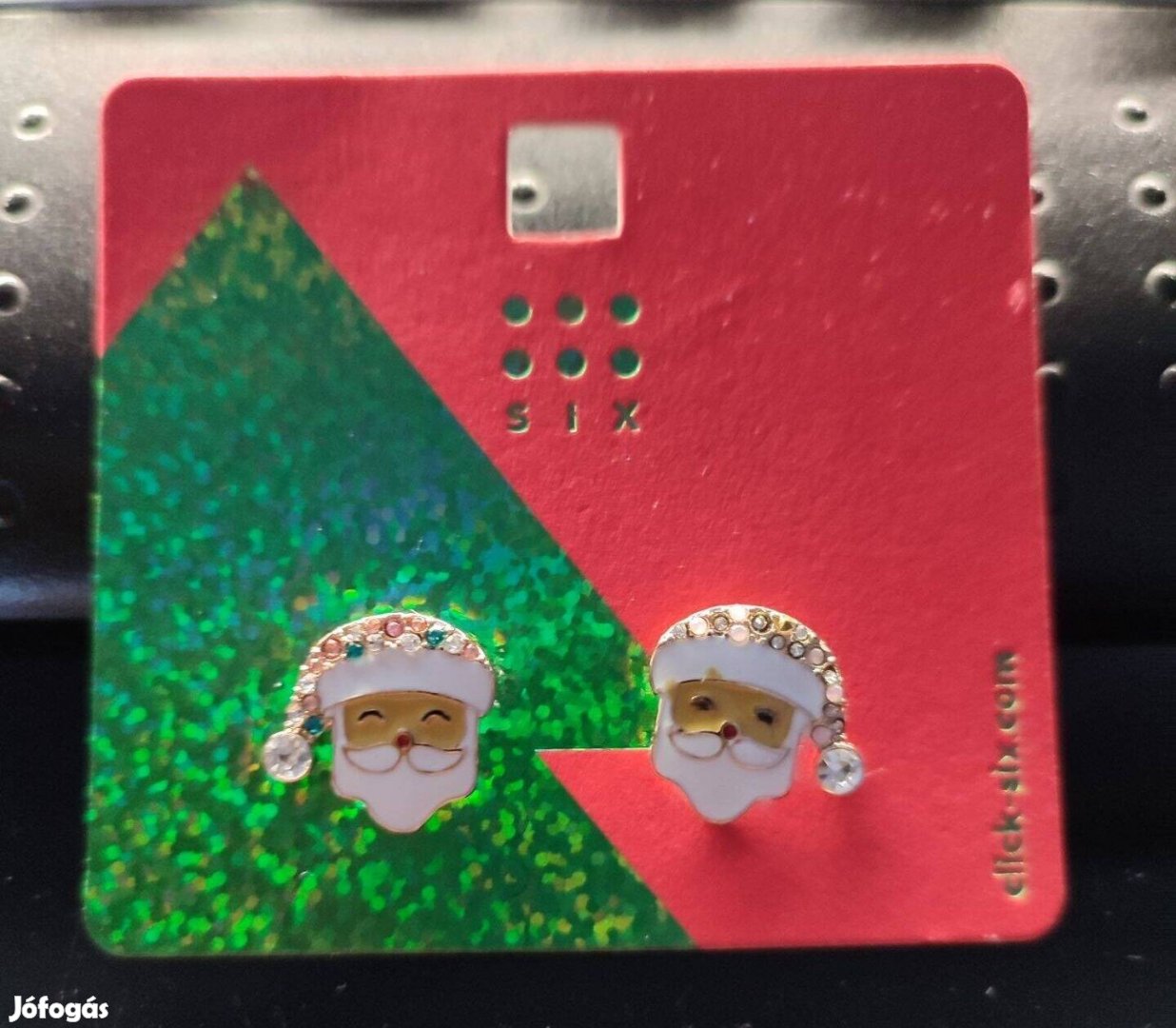 Új bizsu fülbevaló mikulásra