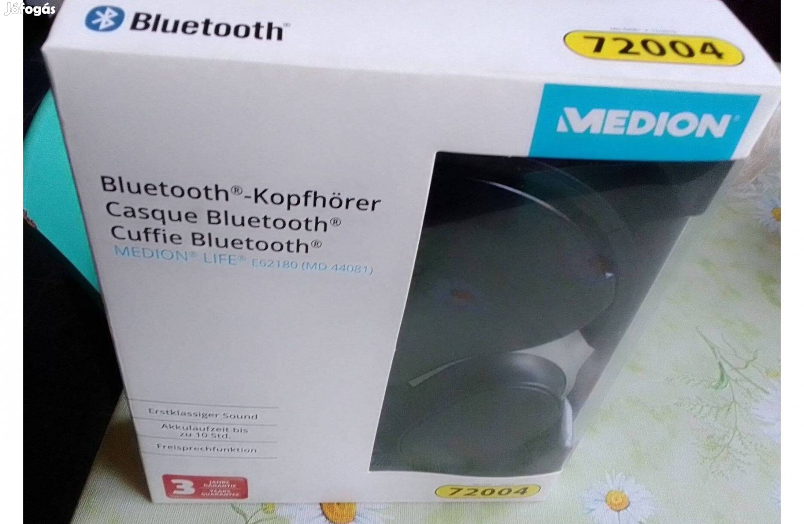 Új bluetooth fejhallgató, amely 3,5 jack vezetékkel is használható