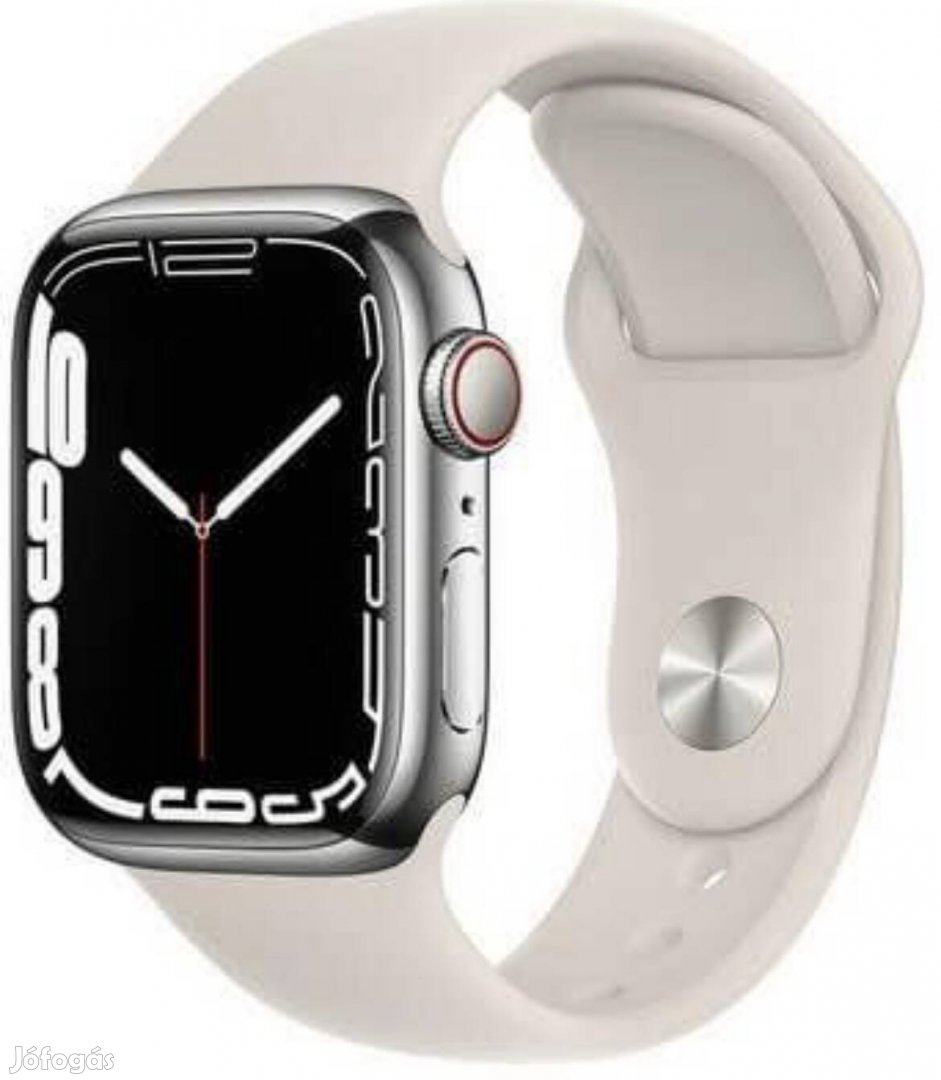 Új bontatlan Apple Watch series 7 GPS 45 mm csillagfény 
