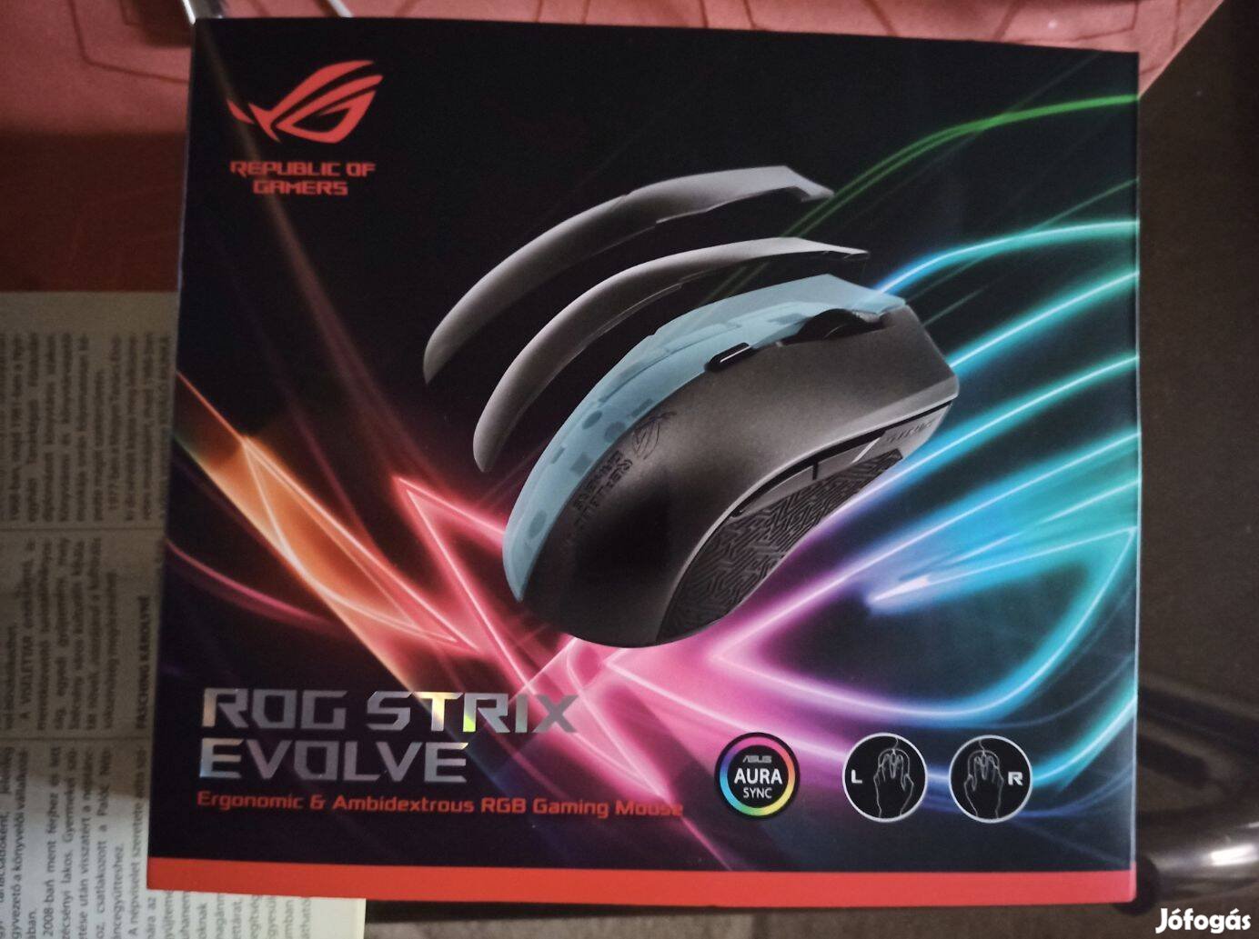 Új bontatlan Asus ROG Strix Evolve gamer egér eladó