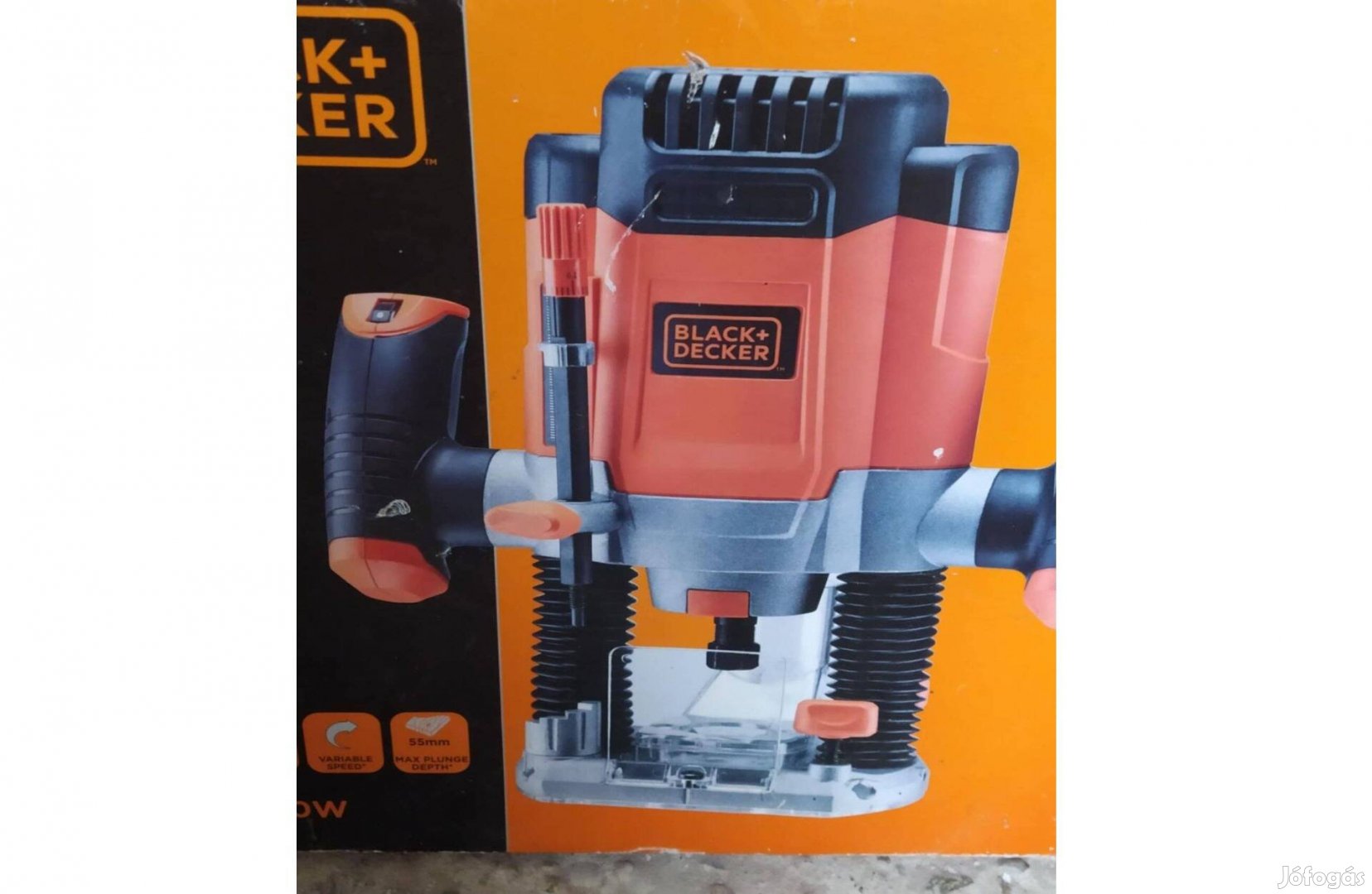 Új bontatlan Black&Decker felsőmaró
