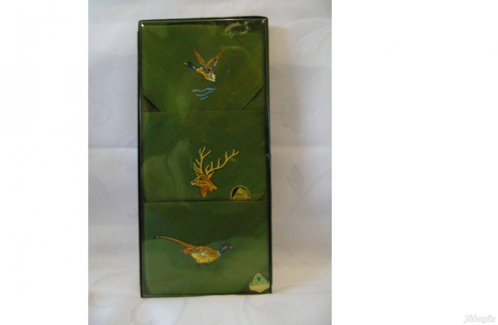 Új bontatlan Fritmann 3 db hímzett vadász zsebkendő