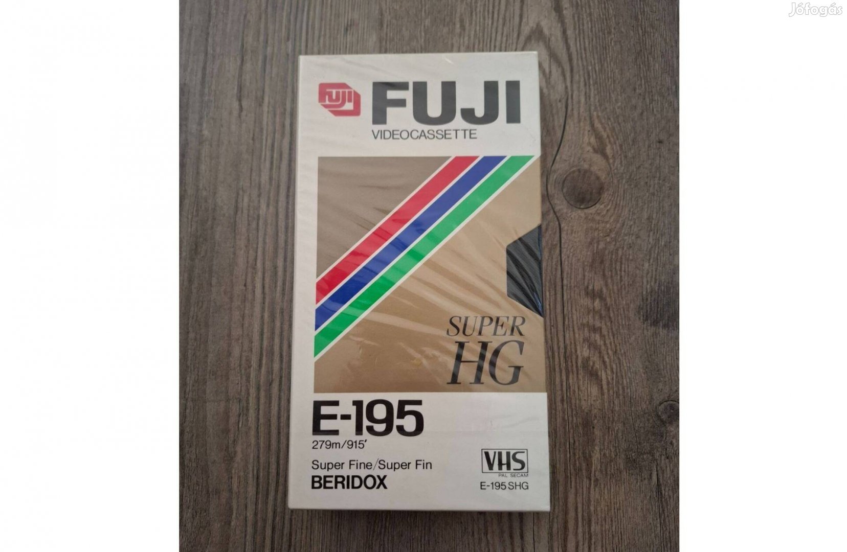 Új bontatlan Fuji Super HG E-195 videókazetta
