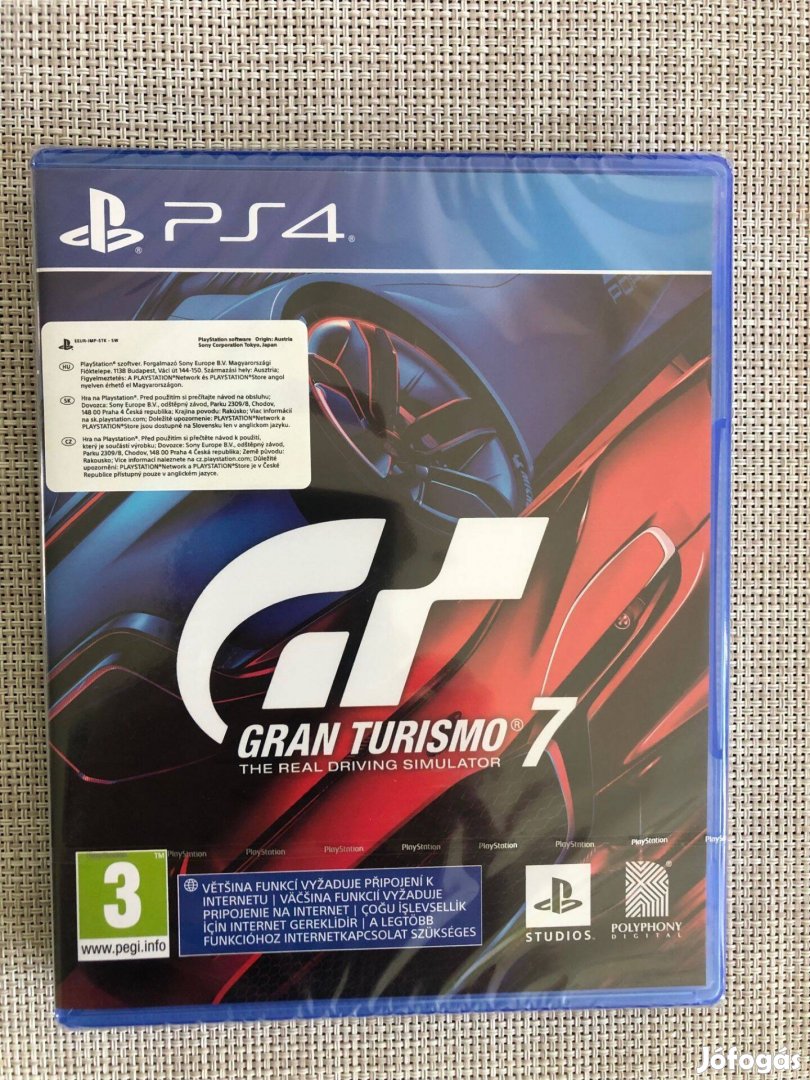 Új bontatlan Gran Turismo 7 Ps4 Playstation 4 játék