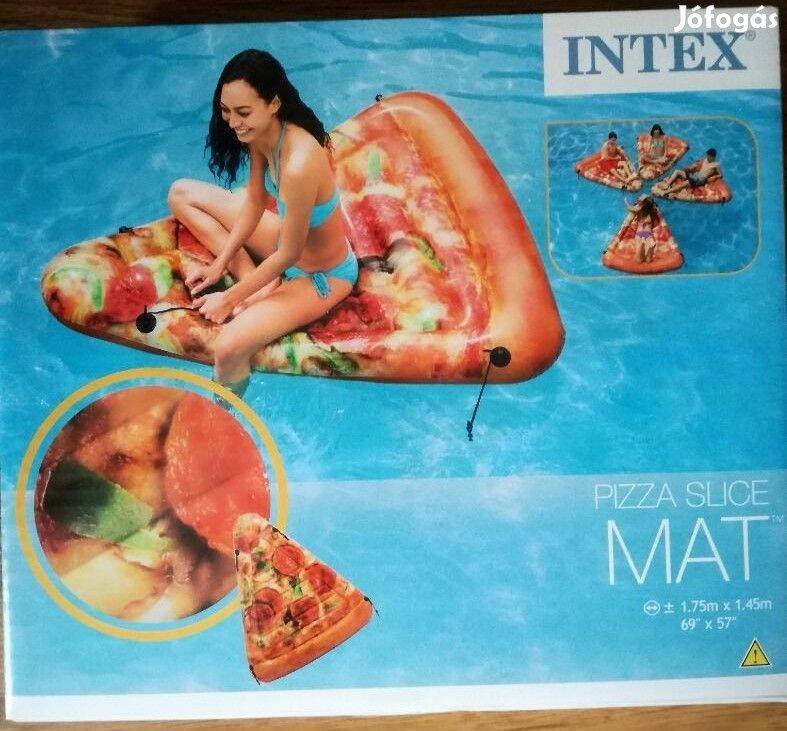 Új bontatlan Intex pizza matrac 175x145 felfújható strand gumi matrac