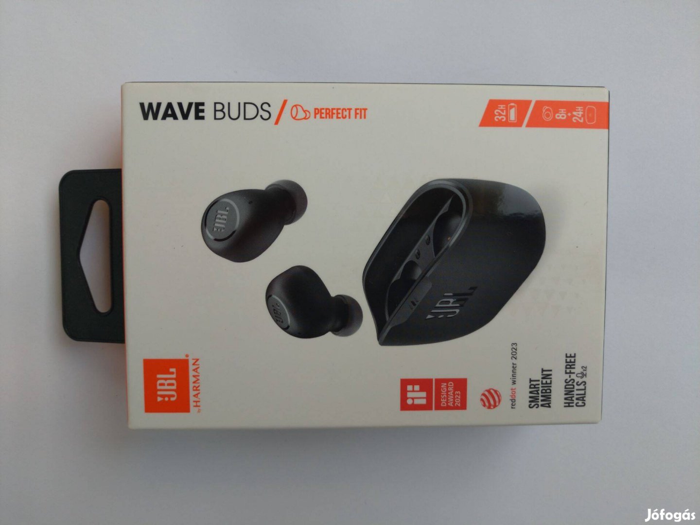 Új bontatlan JBL Wave Buds fekete színű