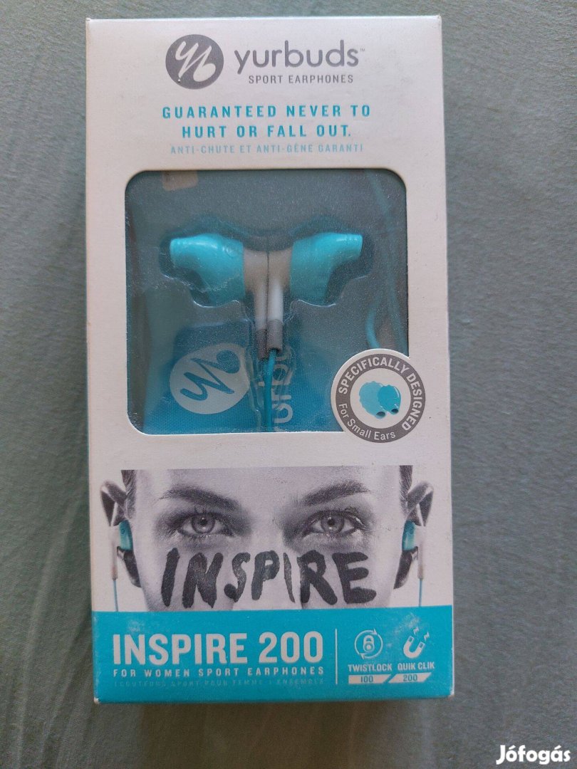 Új bontatlan JBL Yurbuds Inspire 200 fülhallgató fejhallgató vezetékes