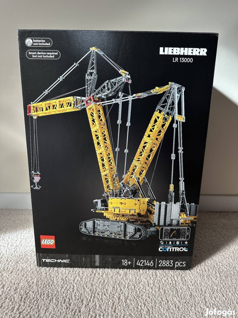 Új bontatlan Lego Technic Liebherr lánctalpas daru 42146