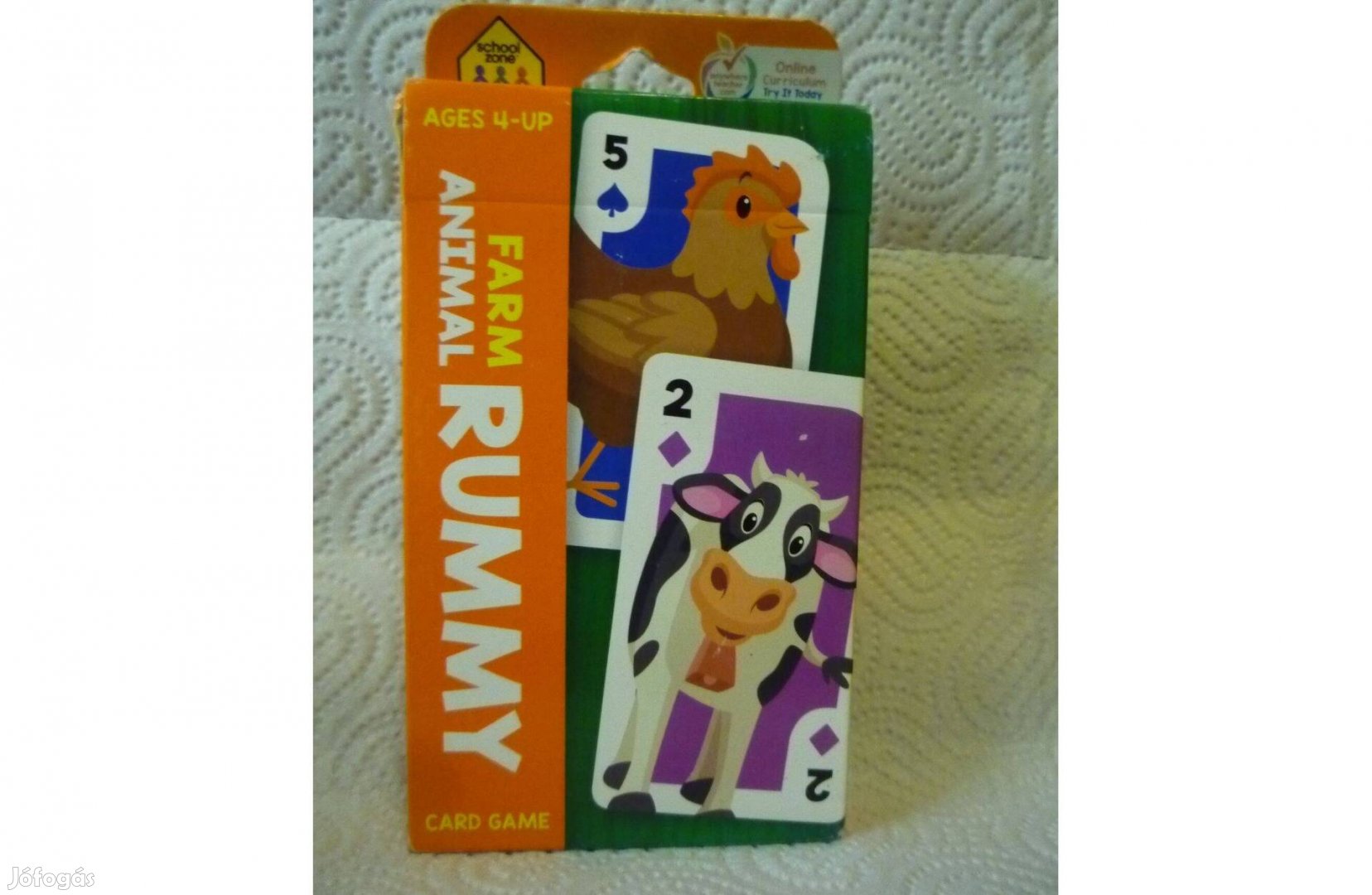 Új bontatlan Rummikub Farm Animal nagyalakú kártya társasjáték