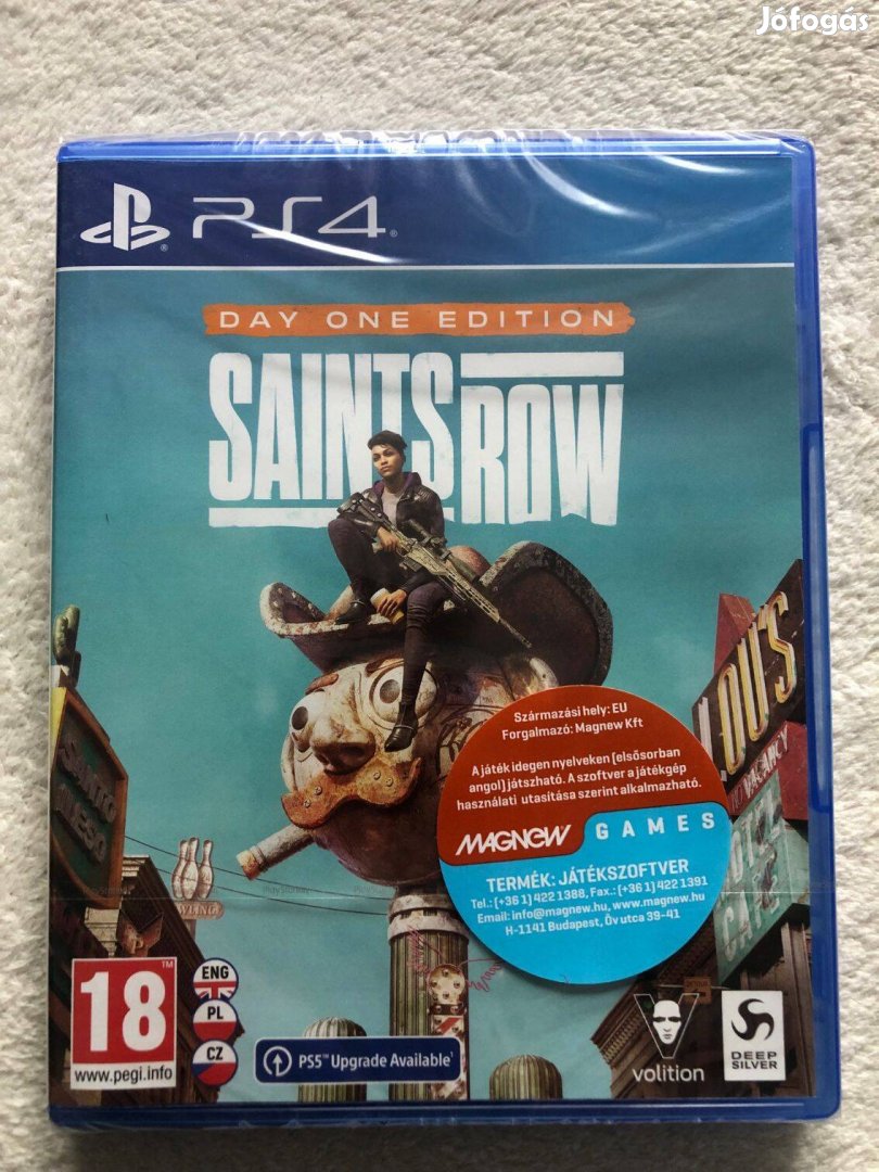 Új bontatlan Saints Row Ps4 Playstation 4 free upgrade Ps5