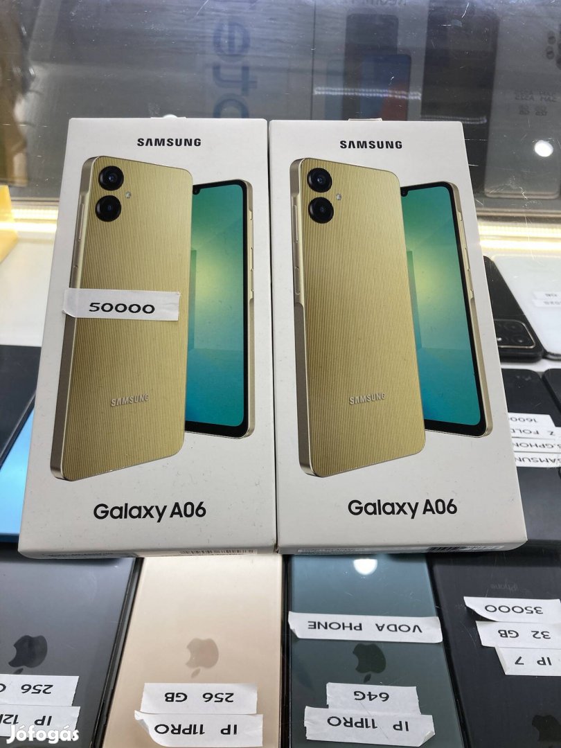 Új bontatlan Samsung Galaxy A06 4/64GB DS Gyárilag független 